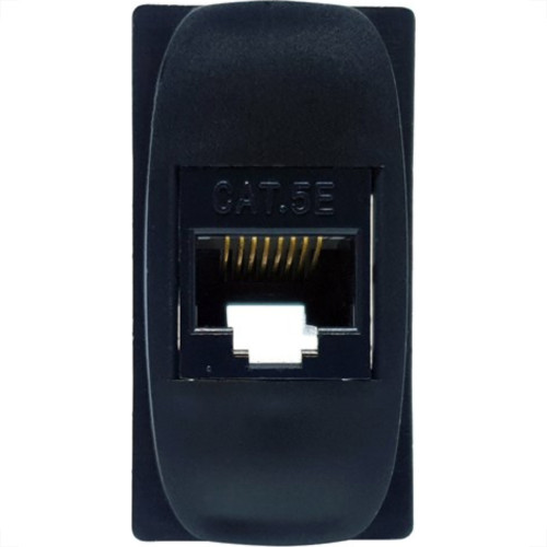 Modulo Alumbra Gracia 1 Tomada Rj45 Preto 85363 Modulo Alumbra Gracia 1 Tomada Rj45 Preto 85363