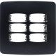 Placa Alumbra Gracia 4X4 Preta (Cega) 85698 Placa Alumbra Gracia 4X4 Preta (Cega) 85698