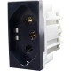 Modulo Tomada Alumbra Inova 2Polo+Terra 20A Black Piano 85510 Modulo Tomada Alumbra Inova 2Polo+Terra 20A Black Piano 85510