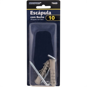 Cartela Escapula Com Bucha Brasfort 10 Cartela Com 02 Pecas 7669