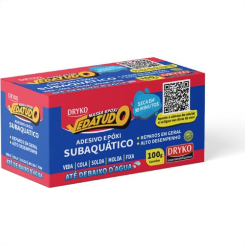 Adesivo Epoxi Massa Dryko Subaquatica 100 Gramas Adesivo Epoxi Massa Dryko Subaquatica 100 Gramas