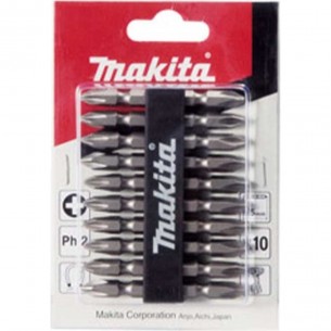 Ponteira Makita Bits Phillips Ph2 X 65Mm Com 10 Pecas  D-34366