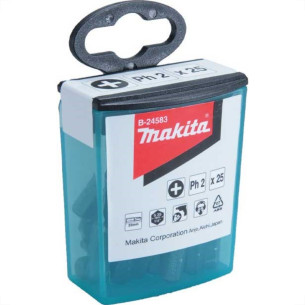 Ponteira Makita Bits Phillips Ph2 X 25Mm Pote Com 100 Pecas  B-24876