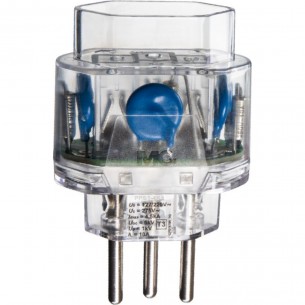 Protetor De Surto Plug-In 2P+T 10A Margirius Cristal Pps1-4K5  18336