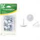Percevejo Thomsen Branco Cartela Com 50 Pecas Pc-029 Percevejo Thomsen Branco Cartela Com 50 Pecas Pc-029