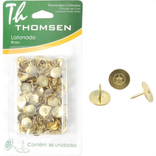 Percevejo Thomsen Latonado Cartela Com 50 Pecas  Pl-012