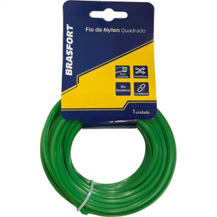 Fio De Nylon Brasfort Quadrado 3,0Mm/ 10M 9006