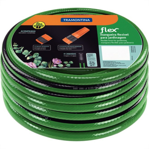 Mangueira Agua Tramontina Trancada Verde/Preta 1/2'' 30M 79167/300 Mangueira Agua Tramontina Trancada Verde/Preta 1/2'' 30M 79167/300