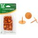 Percevejo Thomsen Laranja Cartela Com 50 Pecas Pc-026 Percevejo Thomsen Laranja Cartela Com 50 Pecas Pc-026