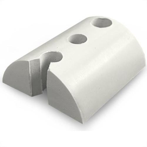 Calco Para Telha Lux Onda Baixa 3 Furos Branco Com 25 Pecas 8263 Calco Para Telha Lux Onda Baixa 3 Furos Branco Com 25 Pecas 8263