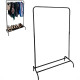 Arara De Roupa Maxeb Slim Cabideira/Sapateira Preta 85 X 31 X 124Cm 8144 Arara De Roupa Maxeb Slim Cabideira/Sapateira Preta 85 X 31 X 124Cm 8144