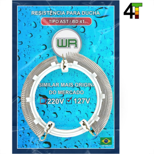 Resistencia Tipo Astra Bela Ducha Wr 127V 5500W 7547 Resistencia Tipo Astra Bela Ducha Wr 127V 5500W 7547