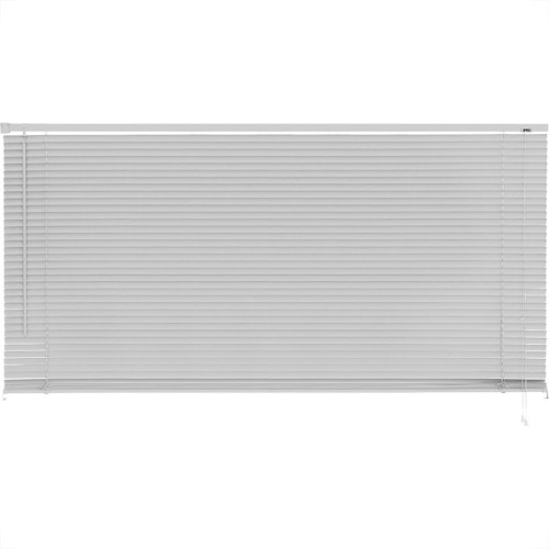 Persiana Horizontal Pvc Cinza L160Cm X A130Cm X 25Mm Pr2906-5 Persiana Horizontal Pvc Cinza L160Cm X A130Cm X 25Mm Pr2906-5