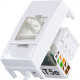 Modulo Margirius Sleek 1 Tomada Rede Rj45 Branco 16045 Modulo Margirius Sleek 1 Tomada Rede Rj45 Branco 16045