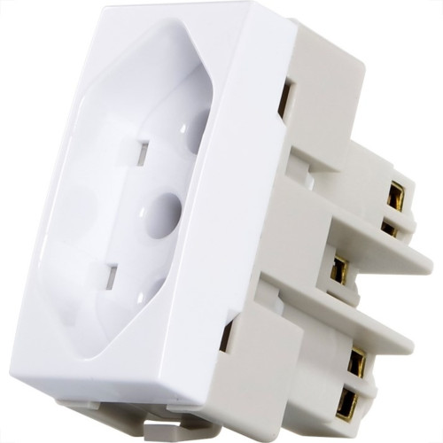 Modulo Tomada Margirius Sleek 2Polo+Terra 20A Branco 16048 Modulo Tomada Margirius Sleek 2Polo+Terra 20A Branco 16048