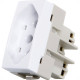 Modulo Tomada Margirius Sleek 2Polo+Terra 20A Branco 16048 Modulo Tomada Margirius Sleek 2Polo+Terra 20A Branco 16048