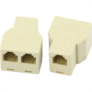 Emenda Femea Dupla Asantos Para Plug Rj45  4706