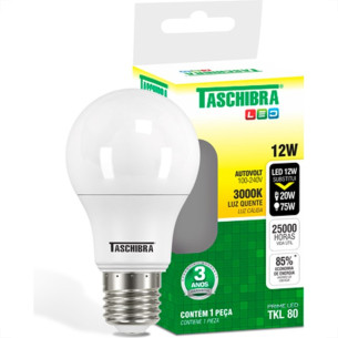 Lampada Led Bulbo Taschibra 12W 3000K  11080472