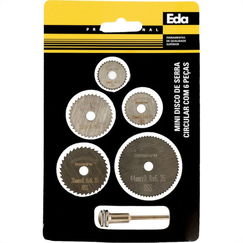 Disco De Serra Circular Eda Mini Com 6 Pecas Ola Disco De Serra Circular Eda Mini Com 6 Pecas Ola