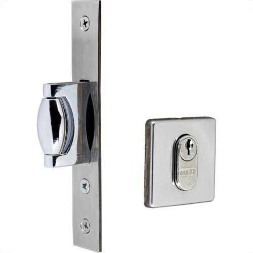 Fechadura Silvana Pivotante Roseta 4600 Quadrada Cromada 97570 Fechadura Silvana Pivotante Roseta 4600 Quadrada Cromada 97570