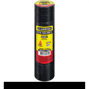 Fita Isolante Adelbras 5Mx19Mm Preta - Kit C/10