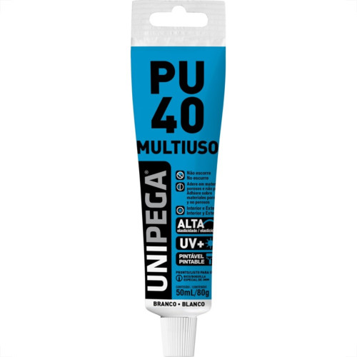 Cola Selante Pu40 Unipega Branca 50Ml Bisnaga Aes05120567 Cola Selante Pu40 Unipega Branca 50Ml Bisnaga Aes05120567