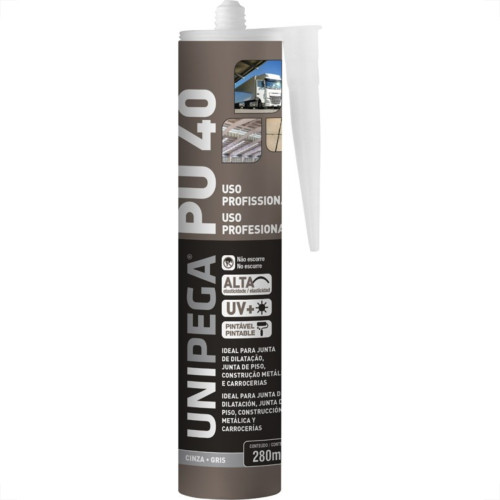 Cola Selante Pu40 Unipega Cinza 280G Aes0512.0191 Cola Selante Pu40 Unipega Cinza 280G Aes0512.0191