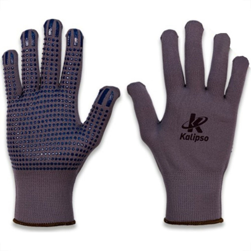 Luva Helanca Kalipso Com Pigmento Cinza - Kit C/12 Luva Helanca Kalipso Com Pigmento Cinza - Kit C/12