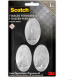 Gancho Adesivo 3M Scotch Medio 3 Pecas Transparente Hb004684328