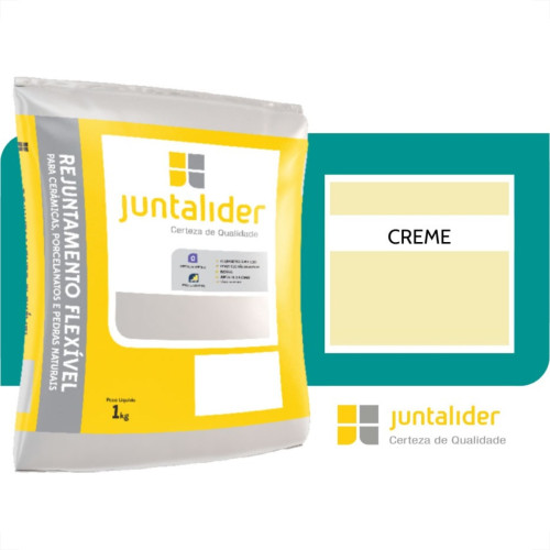 Rejunte Juntalider 4 Pacotes Com 1Kg Creme Rejunte Juntalider 4 Pacotes Com 1Kg Creme