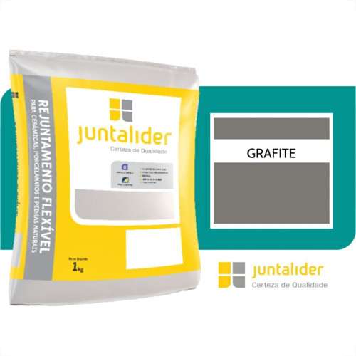 Rejunte Juntalider 4 Pacotes Com 1Kg Grafite Rejunte Juntalider 4 Pacotes Com 1Kg Grafite