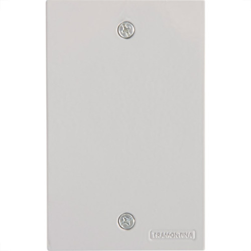 Placa Piso Aluminio Tramontina 4X2 Cega