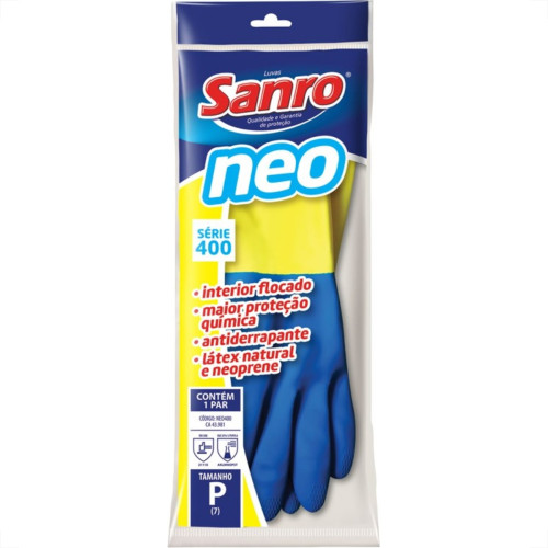 Luva Sanro (Latex+Neoprene) P Par 281E40002 Luva Sanro (Latex+Neoprene) P Par 281E40002