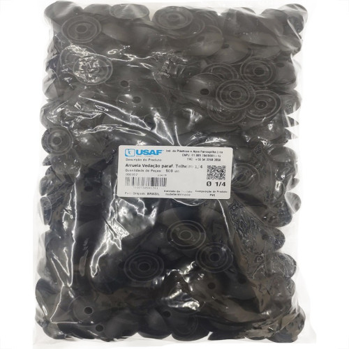 Arruela Para Telha Pvc Usaf 1/4'' 500 Pecas 000357 Arruela Para Telha Pvc Usaf 1/4'' 500 Pecas 000357