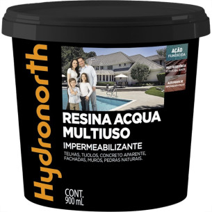 Resina Multiuso Hydronorth Acqua Color Brilhante 900Ml Branco Pote