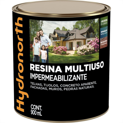 Resina Multiuso Hydronorth Solvente Brilhante 900Ml Incolor Lata
