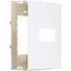Placa Margirius Sleek 4X2 Branca (1Modulo Horizontal) Com Suporte 16026 Placa Margirius Sleek 4X2 Branca (1Modulo Horizontal) Com Suporte 16026