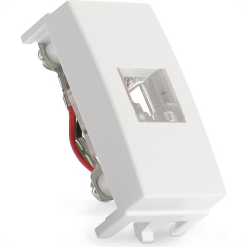Modulo Margirius Sleek 1 Tomada Rede Rj11 Branco 16046 Modulo Margirius Sleek 1 Tomada Rede Rj11 Branco 16046
