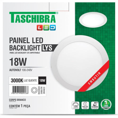 Plaf.Led Tasch.Lys Emb.Rd.18W 3000K 22Cm Plaf.Led Tasch.Lys Emb.Rd.18W 3000K 22Cm
