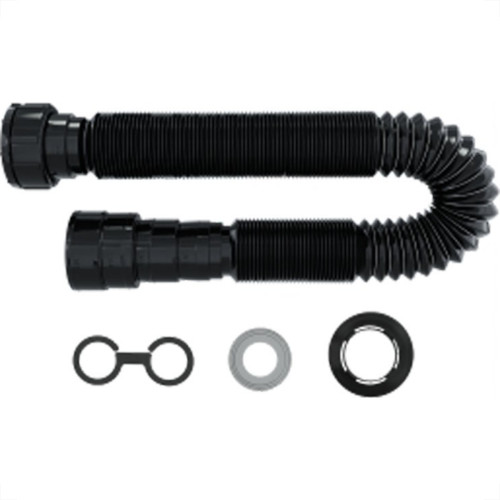 Sifao Pvc Flexivel Blukit Com Arruela Pvc 1,1M Preto 030141-425 Sifao Pvc Flexivel Blukit Com Arruela Pvc 1,1M Preto 030141-425