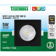 Spot Led Taschibra Alltop Embutir Quadrado Preto 5W 6500K Spot Led Taschibra Alltop Embutir Quadrado Preto 5W 6500K