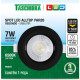 Spot Led Taschibra Alltop Embutir Redondo Preto Par20 7W 6500K Spot Led Taschibra Alltop Embutir Redondo Preto Par20 7W 6500K