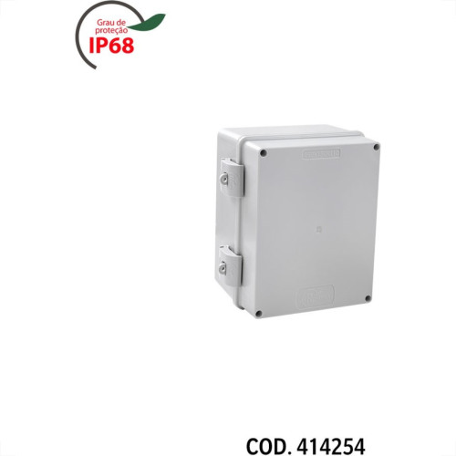 Caixa Passagem Pvc Rohdbox Completa Ip68 Cinza 190X150X110 888169 Caixa Passagem Pvc Rohdbox Completa Ip68 Cinza 190X150X110 888169