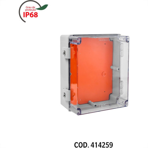 Caixa Passagem Pvc Rohdbox Completa Ip68 Transparente 250X200X130 888191 Caixa Passagem Pvc Rohdbox Completa Ip68 Transparente 250X200X130 888191
