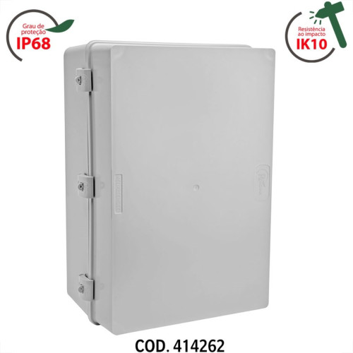 Quadro Comando Rohdbox Completo Ip68 Cinza 450X300X200 888264 Quadro Comando Rohdbox Completo Ip68 Cinza 450X300X200 888264