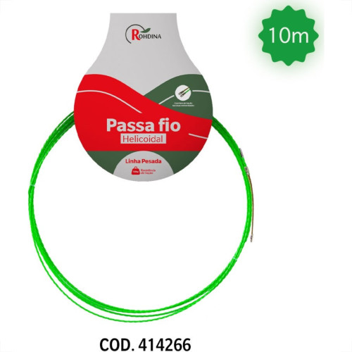 Passa Fio Helicoidal Rohdina 10M Pesada Passa Fio Helicoidal Rohdina 10M Pesada