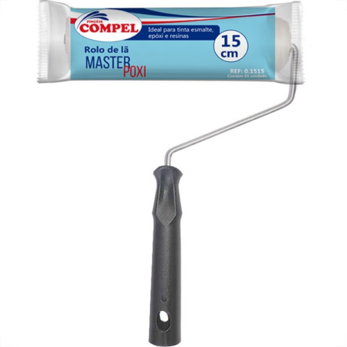 Rolo La Compel Master Para Epoxi 15Cm Com Cabo 01515 Rolo La Compel Master Para Epoxi 15Cm Com Cabo 01515