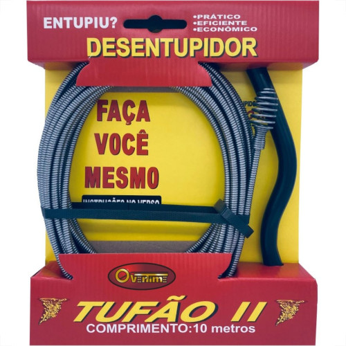 Desentupidor Tufao Ii Com 10M 10002 Desentupidor Tufao Ii Com 10M 10002