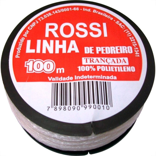 Linha Pedreiro Trancada Rossi 100M - Kit C/12