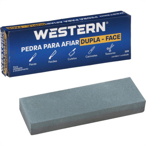 Pedra Afiar Western Dupla Face 15Cm 209 Pedra Afiar Western Dupla Face 15Cm 209